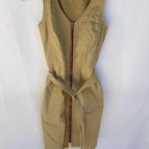 Tommy Hilfiger Khaki Zippered Dress